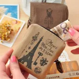 Paris Vintage Canvas Coin Purse