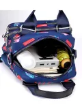 Floral Nylon Zipper Backpacks Crossbody Bags