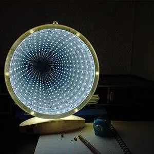 Thrisdar LED3D Battery USB Dual Mirror Tunnel Night Light