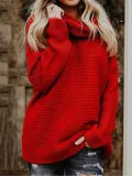 Casual Loose Striped Knitted Sweater