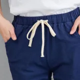 Cotton Linen Pants Ankle Length Haren Pants