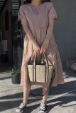 Women's Beach Pull Rope Woven Straw Sling Bag Handbag