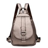 2 in 1 Women Leather Backpack+Crossbody Sling Shoulder Bag