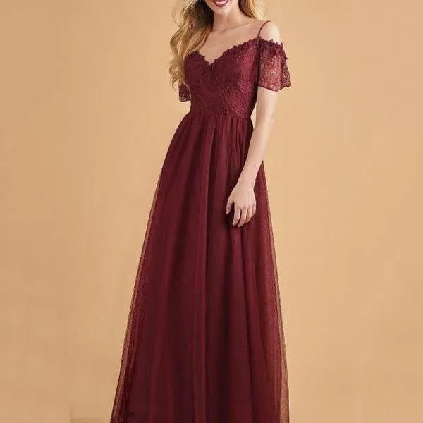 Elegant Noble Slim Plain Bouffant Braces Evening Dress