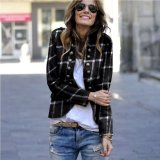 Fashion Pure Color Printing Long-Sleeved Jacket