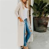 Fashion Button Long Sleeve Pocket Cardigan