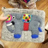 Gray Wool Money Clips