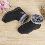 Women Comfy Snow Boot Flat Heel Plus Size Warm Shoes