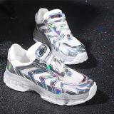 Fashion Laser Colorful Crystal Platform Old Shoes