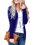 Pink Polyester Solid Casual Sweater