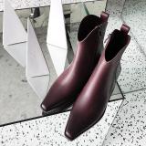 Cowhide Leather Date Boots