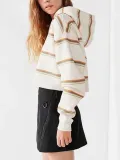 Fashion Stripe Loose Hoodie Sweatshirts