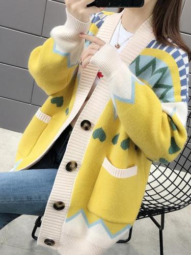 Lazy Breeze Loose Oversized Knitted Sweaters Jacket