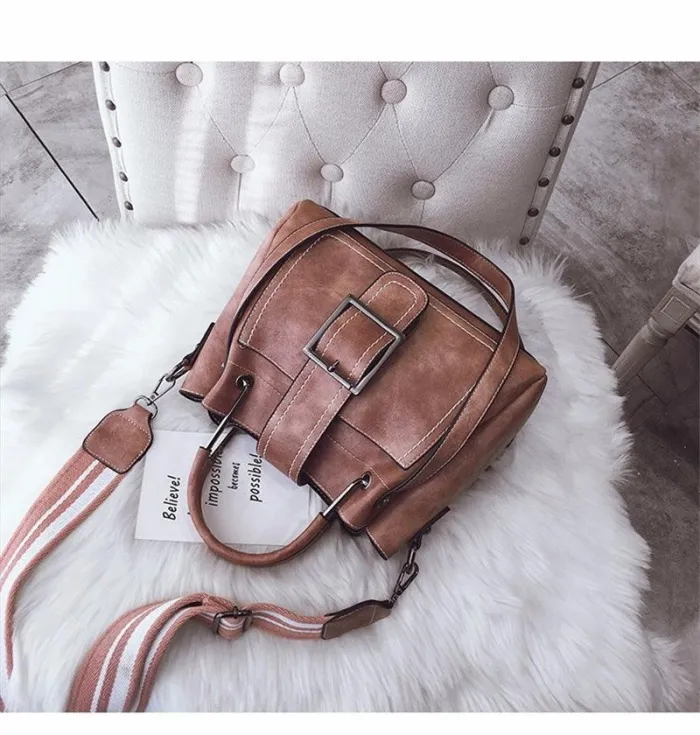 Large Capacity Vintage Tote Crossbody Bag