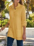 Knitted Plain Sweater