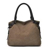 Vintage Casual Handbags Canvas Ladies Shoulder Bag Large Capacity Multi-layer Bags