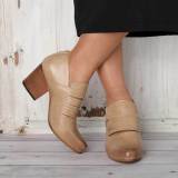 Women Vintage Ankle Boots Casual Chic Zipper Boots