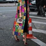 Stylish Vintage Square Printed Coat