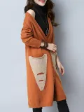 Patchwork Long Sleeve Cotton Cardigans