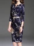 Sweet Heart  Floral Bodycon Dress