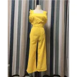 Sexy Backless Sleeveless Linen Jumpsuit