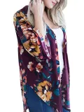 Floral Printed Flare Sleeve Cardigans