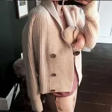 Fashion Pure Colour Long Sleeve Sweater