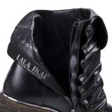 Women Vintage Mid Calf Booties Casual Plus Size Shoes