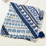Cotton Linen Silk Animal Print Zebra Thin Head Scarf Shawl
