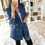Sexy Leopard Long-Sleeved Casual Coat
