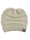 Patch Casual Solid Knitted Cap