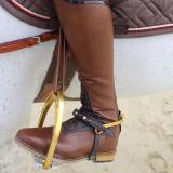 Women Color-block Riding Boots Low Heel Pu Boots