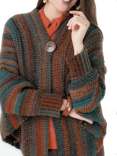 Multicolor Long Sleeve Knitted Vintage Cardigans