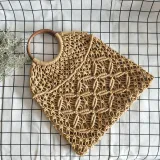 Openwork straw Shoulder Bags