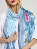 Womens Cotton Flower Scarves