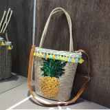 Multicolor Zipper Boho Linen Shoulder Bags