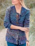 Casual Color-Block Shift Long Sleeve Cardigan