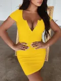 Sexy V-Neck Bodycon Dress