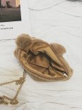 Brown Zipper Casual Crossbody Bags
