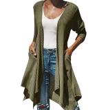 Long-sleeved irregular cardigan jacket