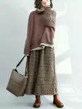 Loose Batwing Sleeves Knitting Sweater