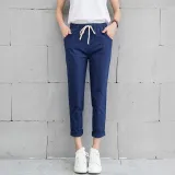 Cotton Linen Pants Ankle Length Haren Pants