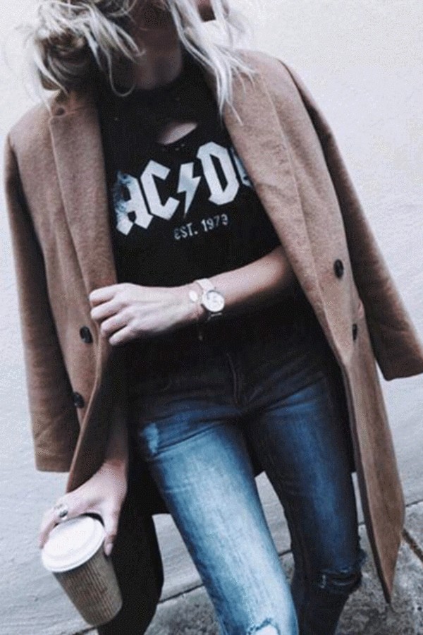 Medium And Long Double-Breasted Cardigan Coat