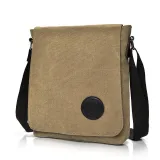 Vintage Canvas Shoulder Bag Multi-layer Crossbody Large-capacity Leisure Bag