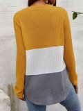 Long Sleeve Knitted Solid Knitted Shirts