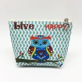 Fashion Cartoon Owl Zero Wallet Key Bag Children's PU Wallet Coin Bag