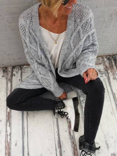 Casual Long Sleeve Sweater Outerwear