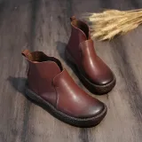 Women Classic Booties Casual Slip On High Quality Shoes