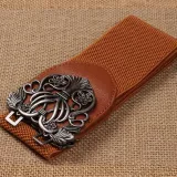 Women Carved Vintage Artificial Belt