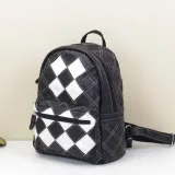 Leather stitching bohemian backpack